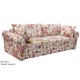 Sofa w wzory kwiatowe Roza