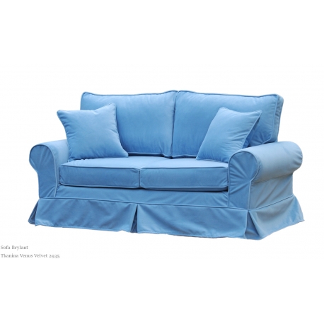 Klasyczna sofa w kolorze niebieskim Brylant 208 cm