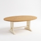 Owalny drewniany stół Natalia