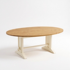 Owalny drewniany stół Natalia